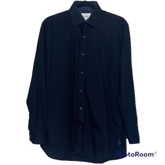 Ted Baker Endurance Dress Shirt Mens 15.5 32/33 Black Long Sleeve Button Down - Picture 1 of 5